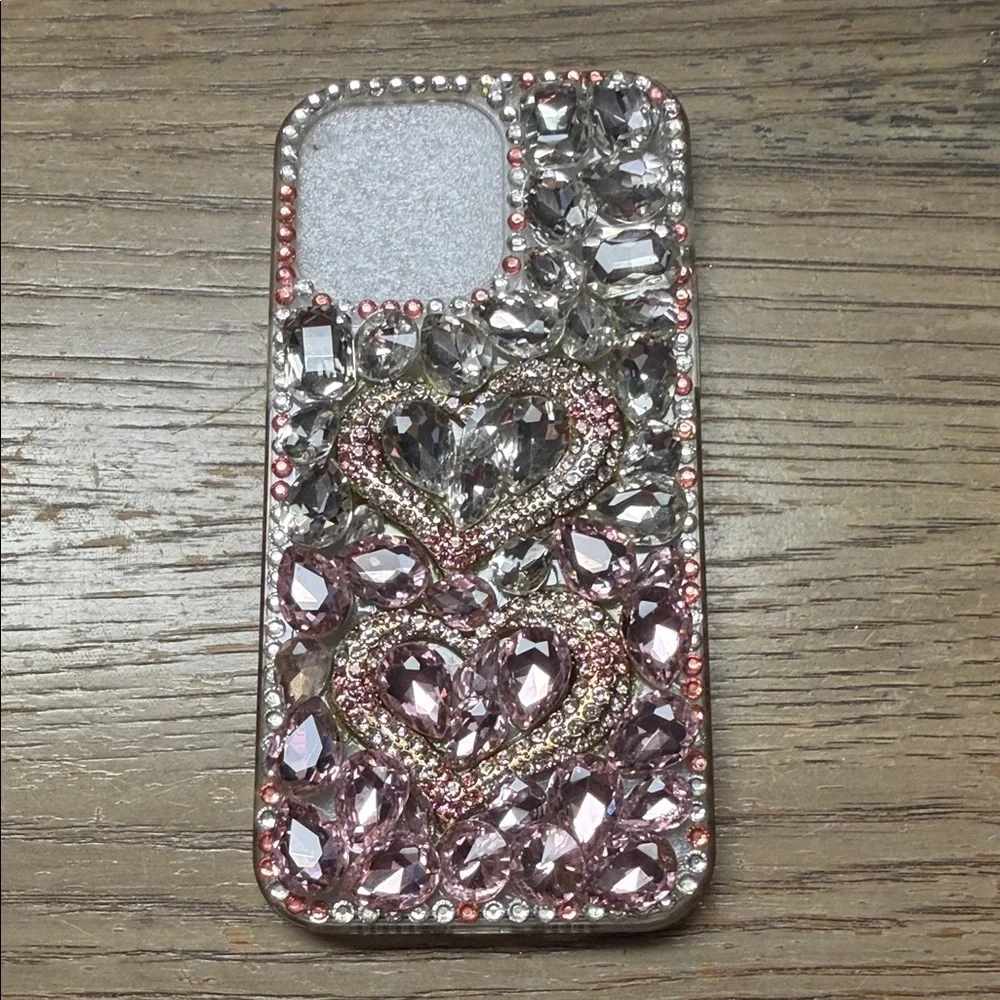iPhone 14 Pro Max Crystal Heart  Case